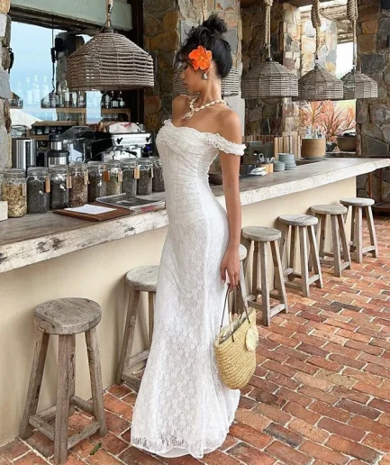 RedPeony Women Solid Color Ruched Jacquard Dress square Collar Backless Sleeveless Elegant Birthday Party Gown Women Maxi Dress