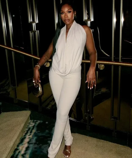 Women Sexy Swinging Collar Halter Lace up Backless Vests Top Skinny Pants Streetwear Party Club Pants 2 Piece Set Women Suits