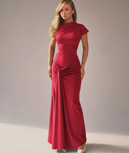 New Fashionable Porm Classy Beautiful Mature Ladies Short Sleeved Cute Black Hot Sexy Cheap Nighty Club Dresses for Women